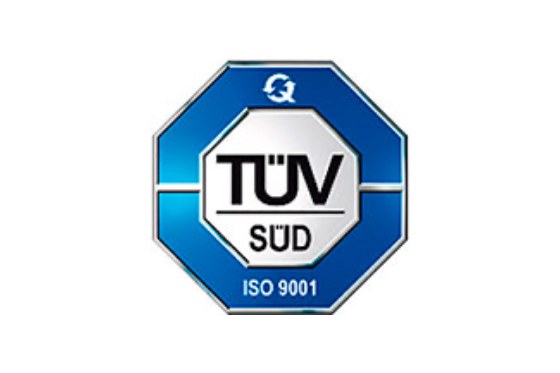 Certified with ISO 9001 by T?V.